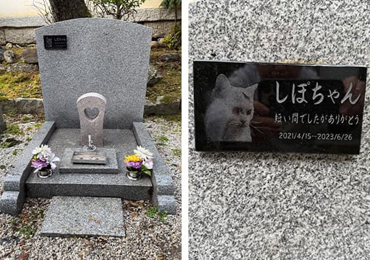 ペットの供養墓のご案内